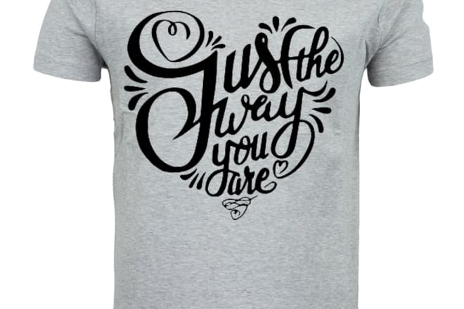 I will do elegant and creative text tee shirt design