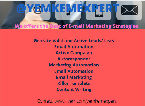 I will do email marketing, set up email campaign, automation, and autoresponder