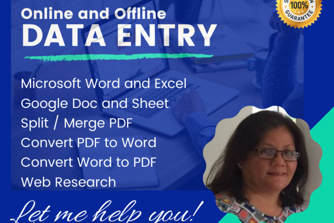 I will do error free data entry jobs for you