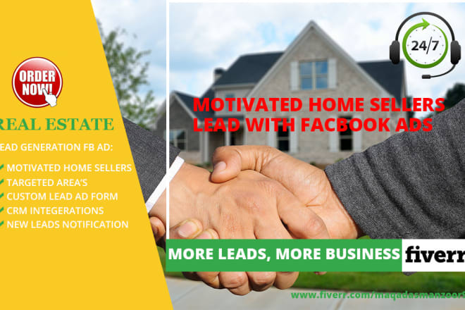 I will do facebook lead generation ad for motivated home sellers