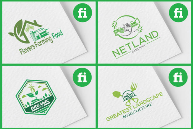 I will do farm lawn care garden and landscape logo design24 hours