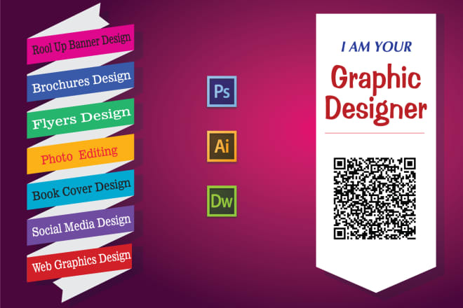 I will do graphic design, brochures, flyers, photoshop work and much more