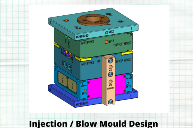 I will do injection mould design or blow mould design and mold design drawings