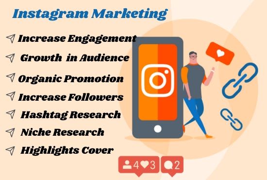 I will do instagram marketing to grow followers organically