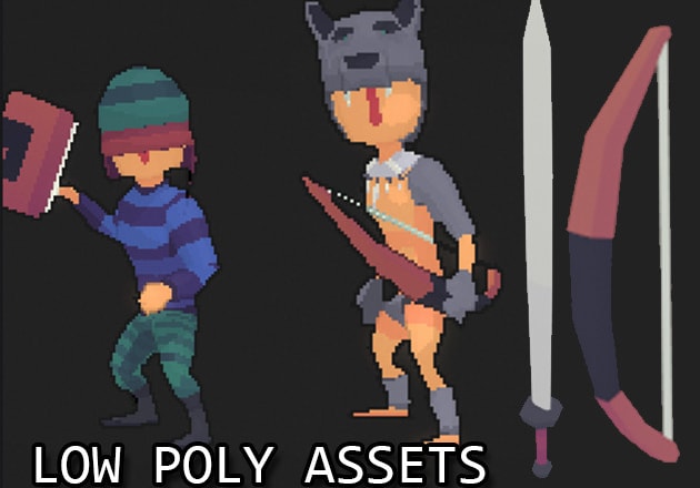 I will do low poly 3d art for your games