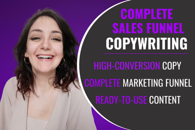 I will do marketing funnels copywriting with email, ads, sales page