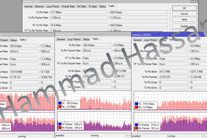 I will do mikrotik configurations and loadbalancing