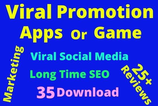 I will do mobile app promotion and social media marketing