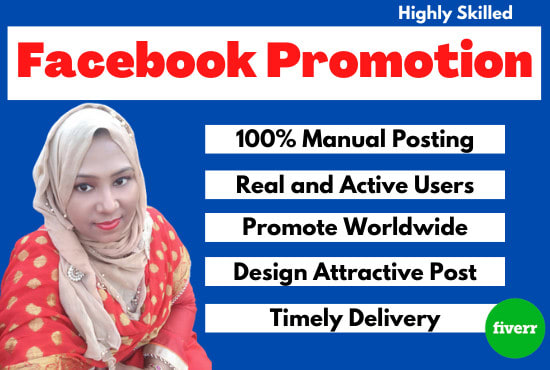 I will do organic facebook promotion for your business or service
