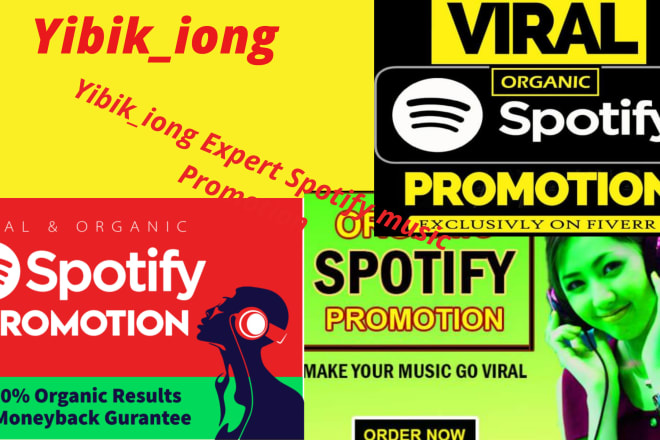 I will do organic spotify music promotion and make it viral