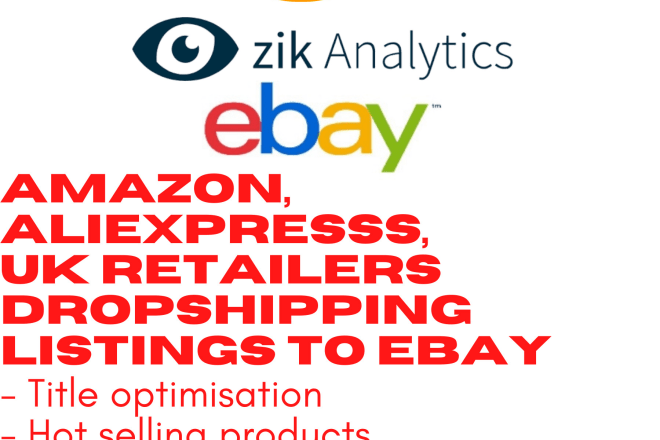 I will do product research for dropshipping to ebay from amazon aliexpress UK retailers