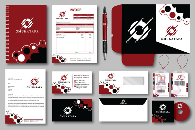 I will do professional business card,letterhead and full stationery