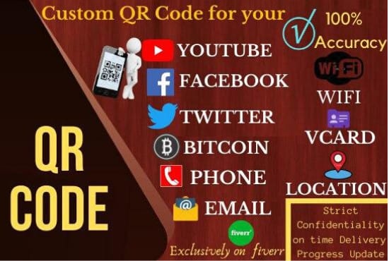 I will do professional qr code generator