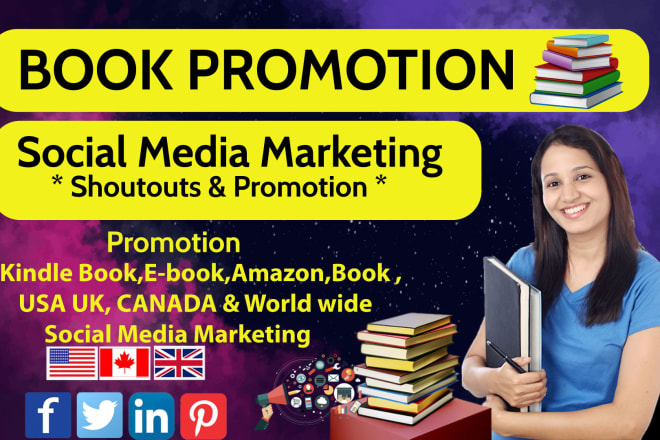 I will do promotion and advertising your book,e book to world wide social media user