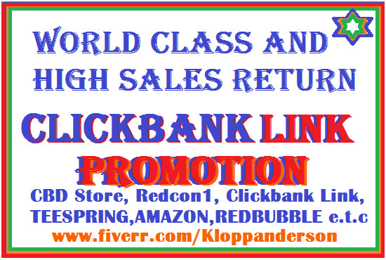 I will do redcon promotion,promote clickbank,redcon1 link,amazon,digistore,etsy USA ad