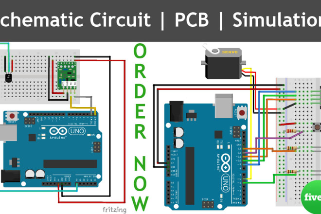 I will do schematic circuit, simulation, pcb in fritzing, proteous