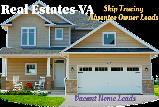 I will do skip tracing, properties research for real estate leads
