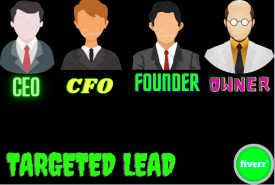 I will do targeted lead generation