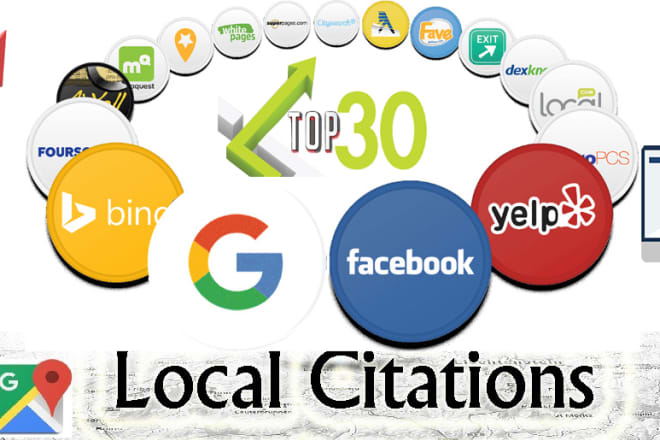 I will do top 30 local SEO citations to improve local search