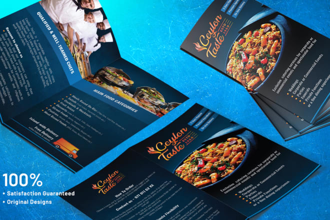I will do unique and creative flyer, brochure, leaflet designs