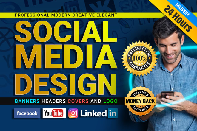 I will do your youtube and facebook banner and logo design