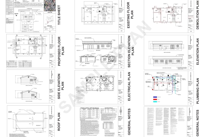 I will draw architectural mep dwgs in autocad for city permits