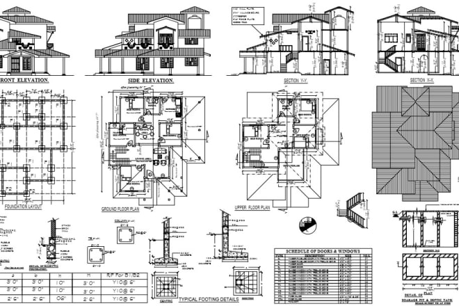 I will draw autocad house plan design and 3d house design