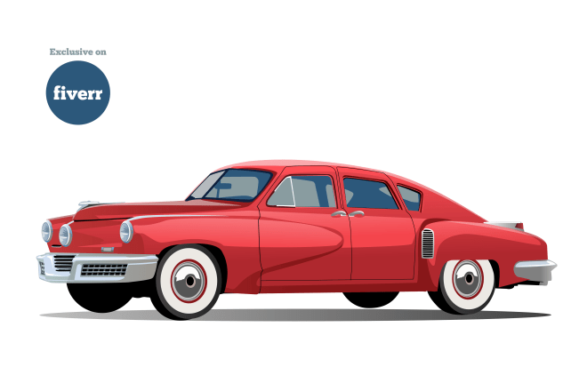 I will draw vector illustration of your car or any vehicle