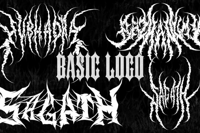 I will draw your black, slam, brutal, death metal band logo
