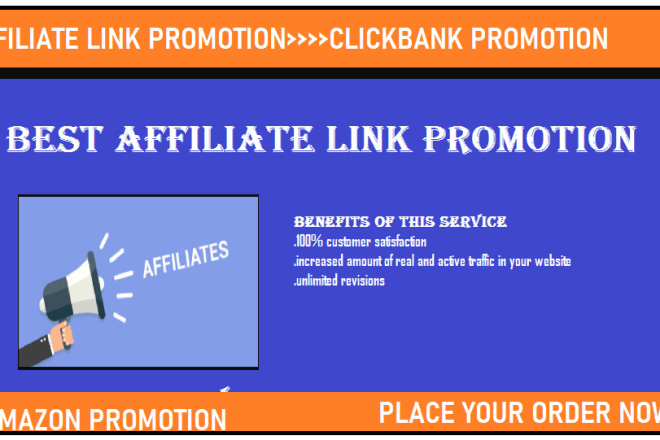 I will drive active traffic to clickbank,affiliate link promotion