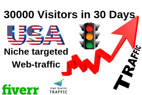 I will drive traffic of 30,000 human visitors in 30 days