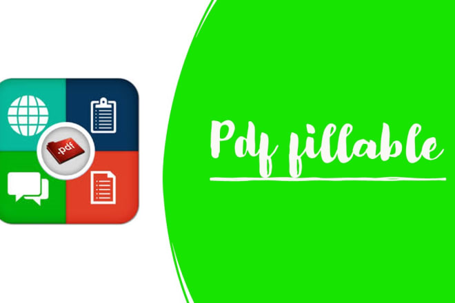 I will edit PDF or create an interactive fillable pdf form