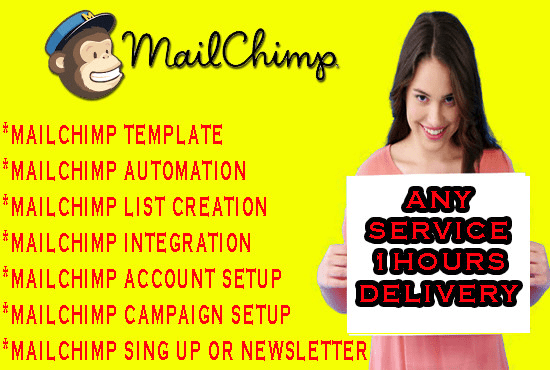 I will email list autoresponder mailchimp email template setup email campaign