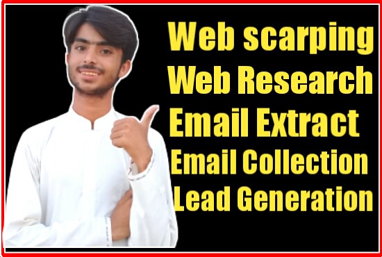 I will extract email, website scraping, lead collection, email extractor