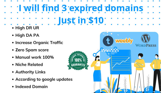 I will find 3 expired domain backlink from 90 DR website in 24 hr