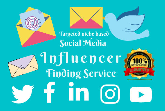 I will find email to instagram influencer and others social media