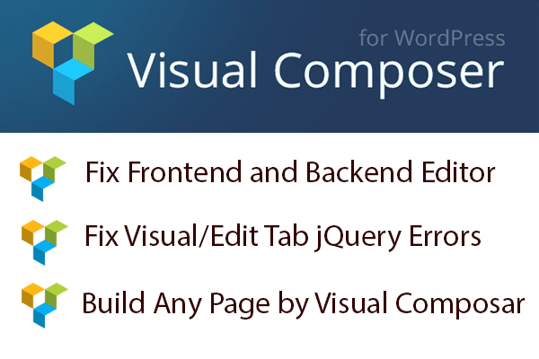 I will fix visual composer issue and design wordpress page