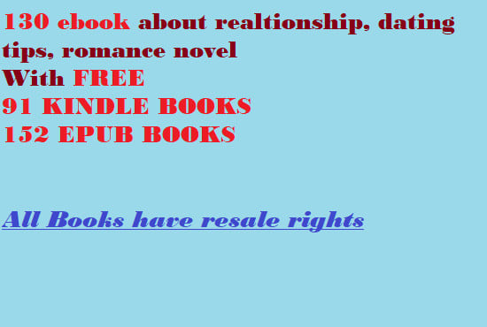 I will give 130 relationship ebook with resale rights
