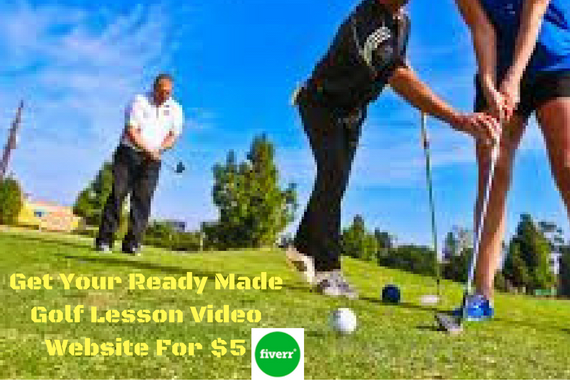 I will give you a ready made golf lesson niche video website