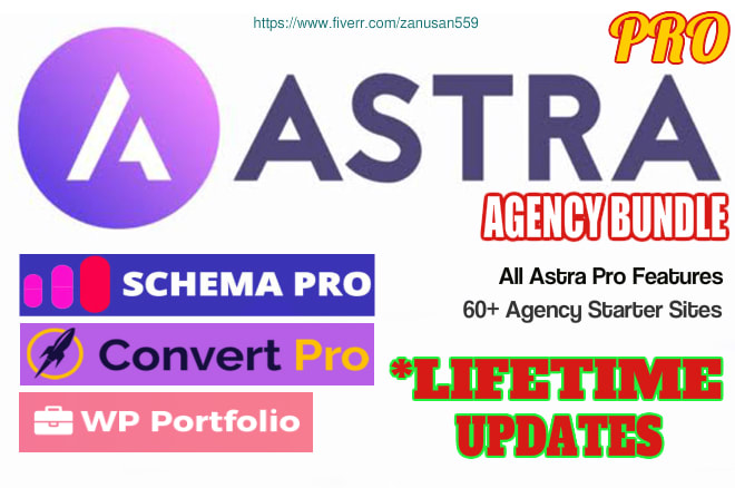 I will install, configure astra pro agency bundle lifetime update