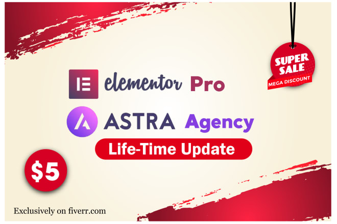 I will install elementor pro and astra agency bundle, clone, PSD website