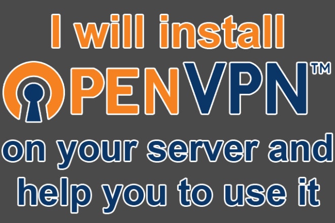 I will install openvpn on your server and help you to use it