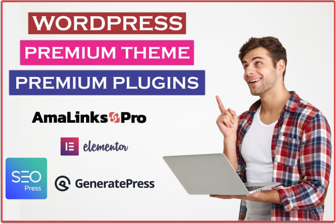 I will install premium wordpress themes plugins for you