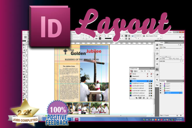 I will layout your advert, flyer or page in indesign