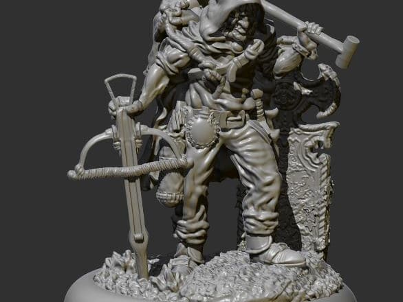 I will make a 3d miniature sculpture for printing