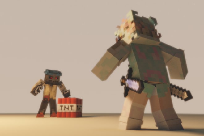 I will make a HQ minecraft 3d picture in blender