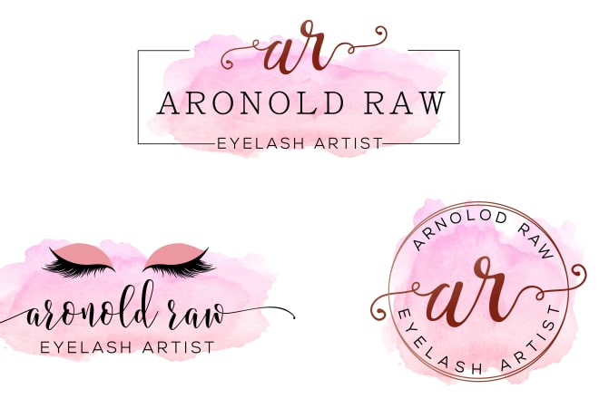 I will make beautiful eyelashes and makeup artist logo