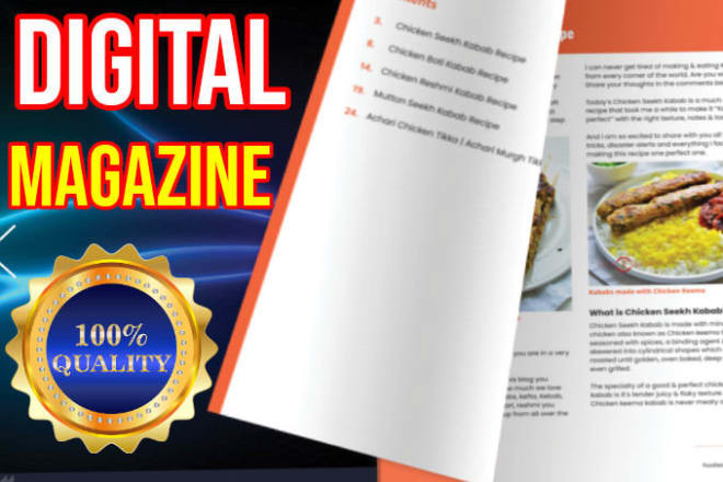 I will make or convert pdf to digital magazine