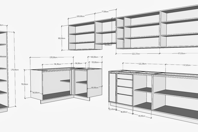 I will make sketchup 3d model of furniture woodworking