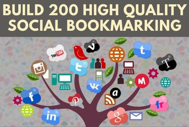 I will manually build 200 social bookmarks submissions